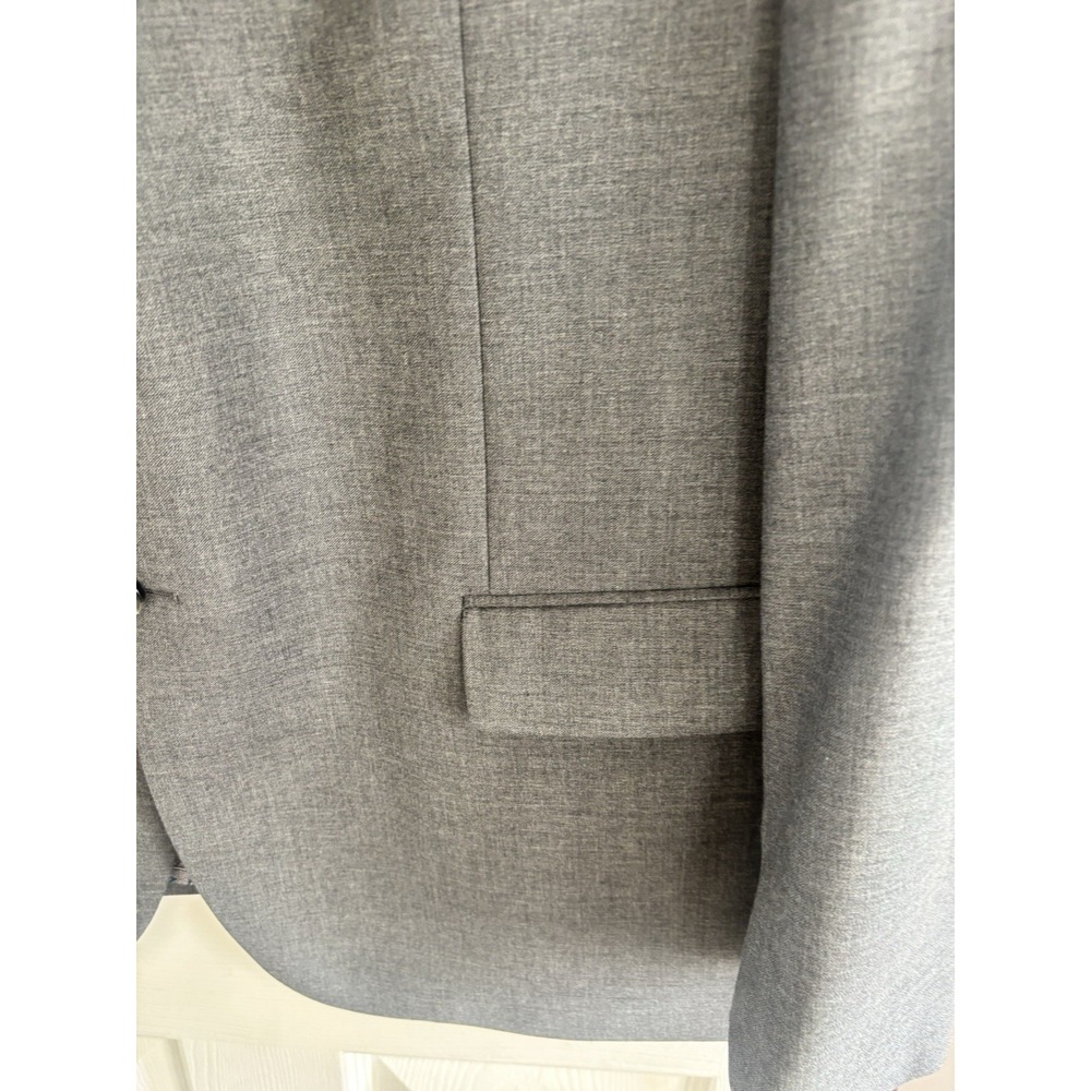 Joseph Abboud Mens 50R Gray Wool Sport Coat Blazer Jacket Classic Office - Picture 2 of 10